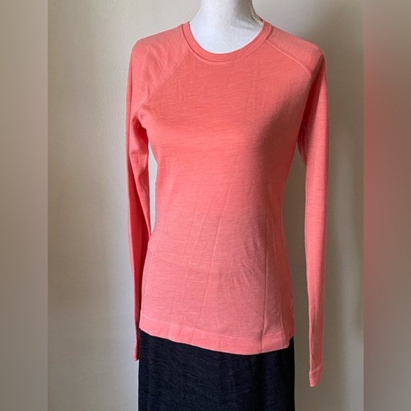 Smartwool sunset coral Women's Classic All-Season Merino Base Layer Long Sleeve - Picture 4 of 13